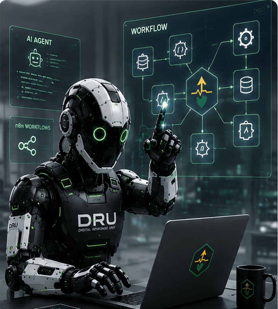 DRU build and automation robot designing workflow systems