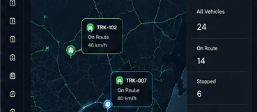 Fleet & mission management interface example